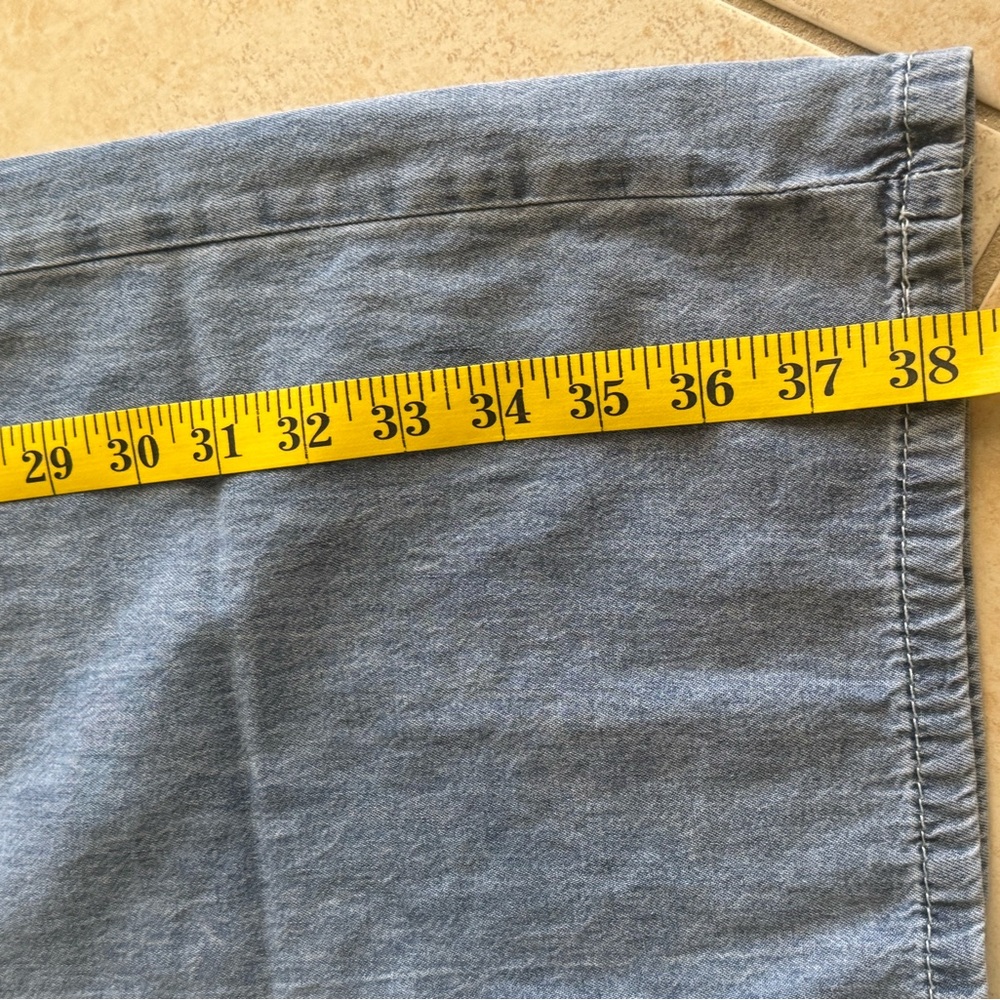 Women’s Casual Blue Cargo Pants - Picture 3 of 3